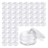 Nihay 50pcs 5g/5ml Botes Pequeños De Plastico Botes