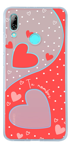 Funda Para Huawei Para Mujer Corazones Con Tu Nombre