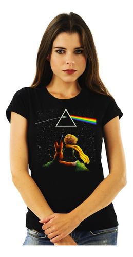 Polera Mujer Pink Floyd Principito Estrellas Rock Impresión