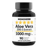 Monoherb Aloe Vera 1000 Mg - Extracto 200x - 90 Cápsulas