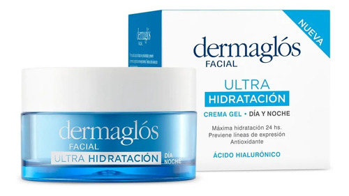 Gel Crema Facial Dermaglos Ultra Hidratación X 50gr