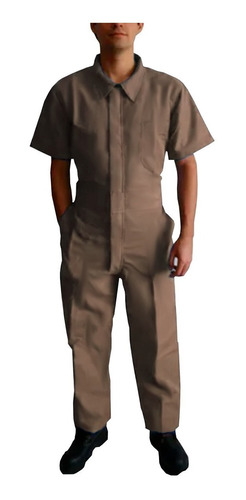 Overol Industrial Hombre Manga Corta Gabardina