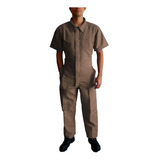 Overol Industrial Hombre Manga Corta Gabardina