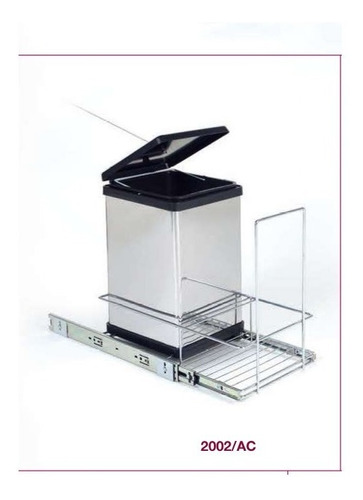 Cubo Cesto Residuos Fark 2002/ac  Acero Inox. 10 L Con Porta