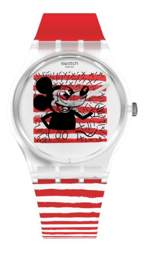 Reloj Swatch Mujer Keith Haring Mouse Mariniere Gz352