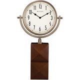 Reloj Bulova Clocks Park Avenue Madera Vintage Retro B5403