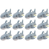 Peluches Mayoreo 12 Pzas Tiburón Sharkyblu Gris Ch Ranizzima