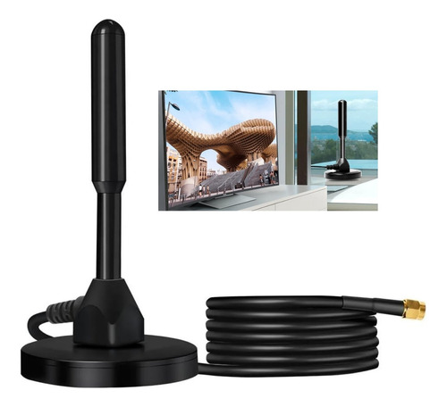 Antena Tv Digital Abierta Hd Tvd Interior 3.5 Dbi Coaxial