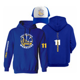 Kit De Sudadera + Gorra Golden State Warriors Klay Thompson