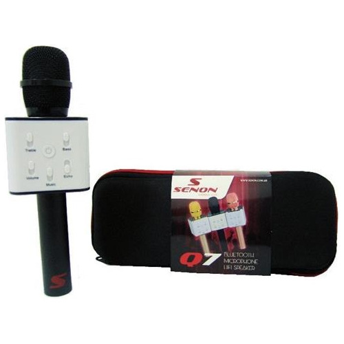 Microfono Senon Q7b Parlante Bluetooth Usb Karaoke