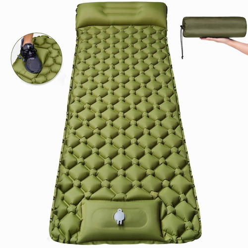 Colchon Inflable De Dormir Portátil Ultraligera De Acampar