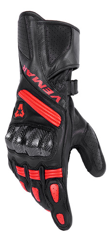 Guantes De Piel Para Moto Y Fibra De Carbono Four Seasons Br