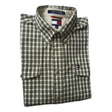 Camisa Tommy Hilfiger Hombre Manga Larga Talla L Cth031