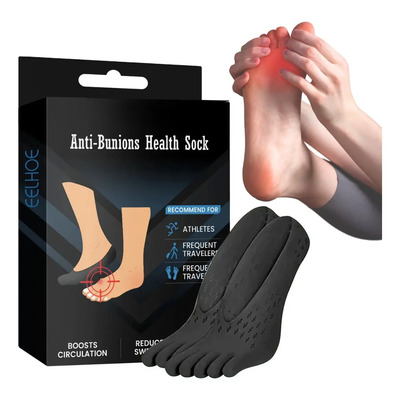 Calcetines Correctores Juanetes Terapia Dedos 1 Par Color Negro Talla Unitalla Universo En Linea