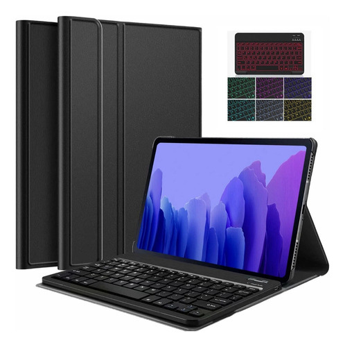 Funda Para Galaxy Tab S7fe Con Teclado Bluetooth Desmontable