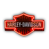 Chapa Neón Led Premium Harley Davidson Cuadros Vintage