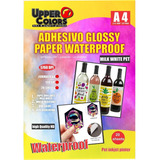 Papel Fotográfico Adhesivo Glossy Waterproof A4 X 20 Hojas