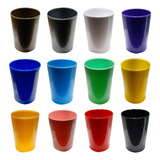 Pack Vasos De Plástico Duros 12 Unidades Varios Colores