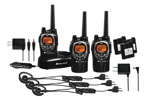 Walkie-talkies Midland 3 Piezas 57 Km Máx 