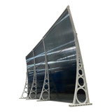 Toldo Fixo Em Policarbonato 3,40m X 1,50m Cobertura Abs 6mm