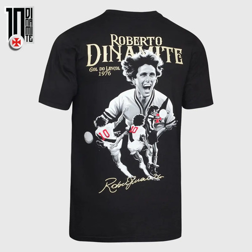 T-shirt Kit Vasco Roberto Dinamite - Gol Do Lençol 1976
