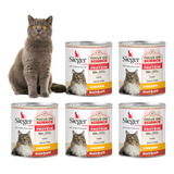 Alimento Humedo Gatos Adulto Sieger Lata Pollo 340g X5