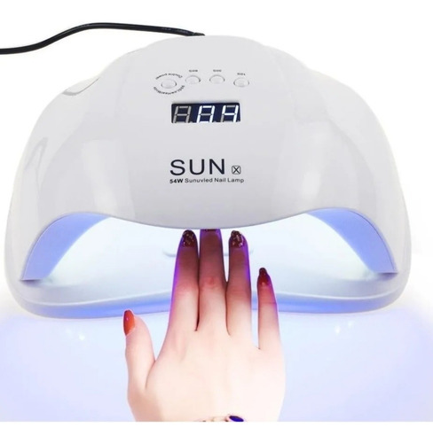 Secador De Uñas Sun X 54w Profesional Temporizador Led Uv