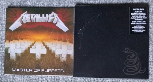 2 Cd Metallica Master Of Puppets Y Metallica Nuevos Digipack