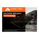 Colchón Inflable Matrimonial Para Camping Ozark Trail® Negro