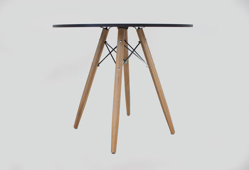 Mesa Jantar Redonda 90cm Eames Eiffel Para 4 Cadeiras 