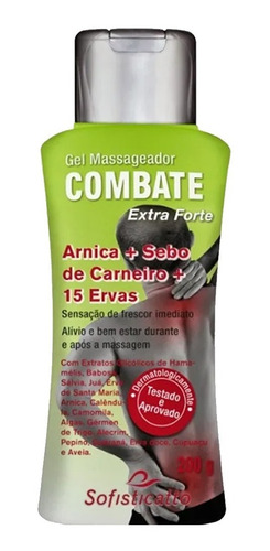 Gel Extra Forte Arnica + Sebo De Carneiro + 15 Ervas