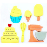 Kit Cortador Confeiteira 4cm Para Pasta Americana Decoração