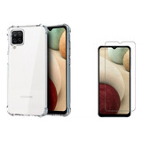 Funda Antigolpe Airbag Para Samsung A12 + Templado Plano