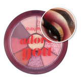 Mini Paleta De Sombras Tonos Nude Mate Satinado Ruby Rose