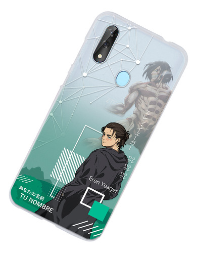 Funda Para Zte Attack On Titan Eren Final Con Nombre