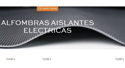 Tapete Dielectrico Clase 0 De Seguridad  0.6 X 1 Mt