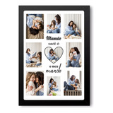 Quadro Presente Dia Das Mães Decorativo Personalizado Fotos