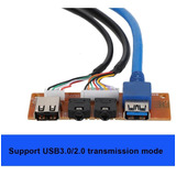 Suporte Para Usb3.0/2.0 Painel Frontal Do Computador, Chassi