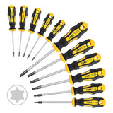 Kit Juego Destornilladores 11 Piezas Torx  T6 A T40 Guiller