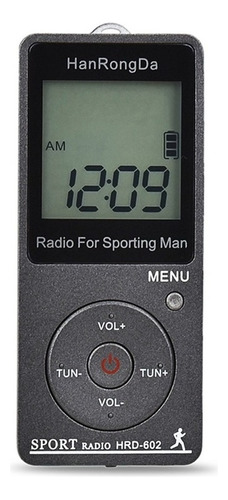 Mini Receptor De Rádio Portátil Fm/am Lcd Funcionando