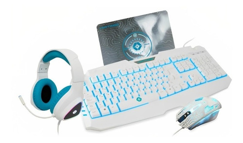 Kit Gamer Teclado + Mouse +diadema + Mousepad Vortred Wired
