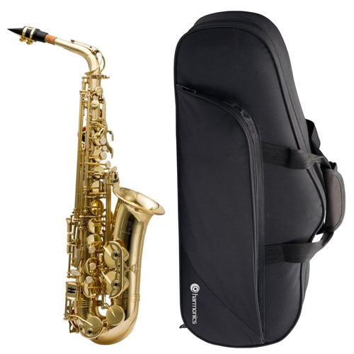 Saxofone Alto Harmonics Eb (mi Bemol) Laq + Case Extra Luxo