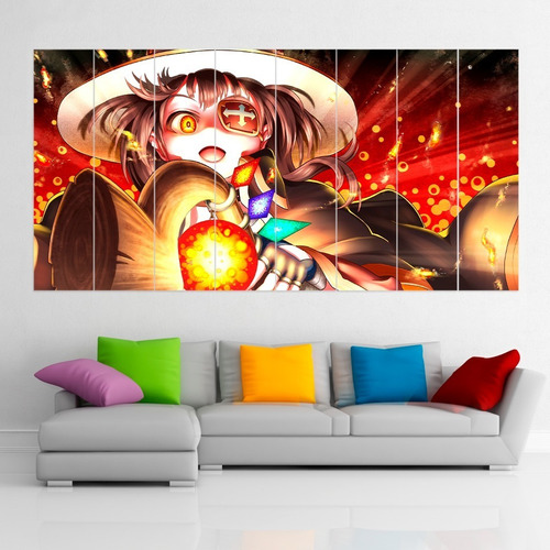 Cuadro Poliptico Megumin Konosuba Anime Xxl 192x100cm