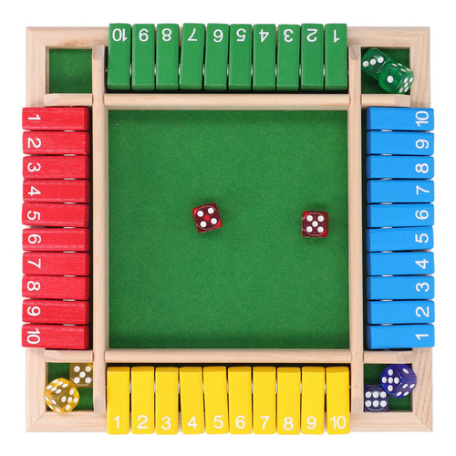 Juego De Mesa Family Dice Wooden Home Pub Holiday Party 4