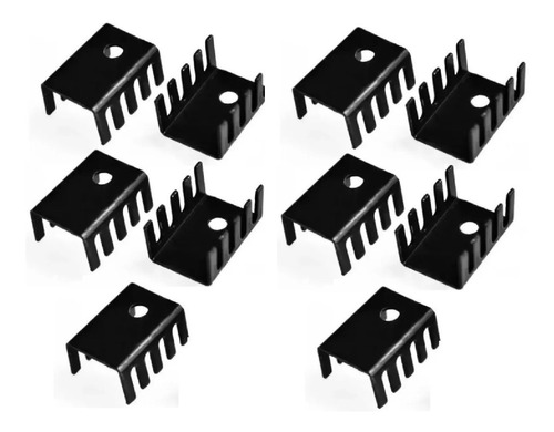 Paquete 10 Piezas Disipador Para Transistor To220 Aluminio