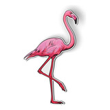 Imán De Flamingo Beautiful Cerradura Para Nevera De Coche