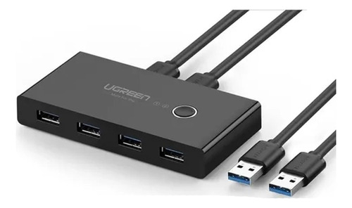 Conmutador Usb 3.0 Seletor Kvm Usb 3.0 2 Piezas Con 4 Ent 1