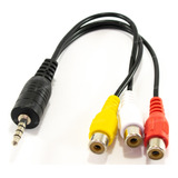 Cable Plug 3.5 17mm A Rca Hembra Audio Y Video