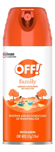 Off Repelente De Mosquitos Naranja X 6