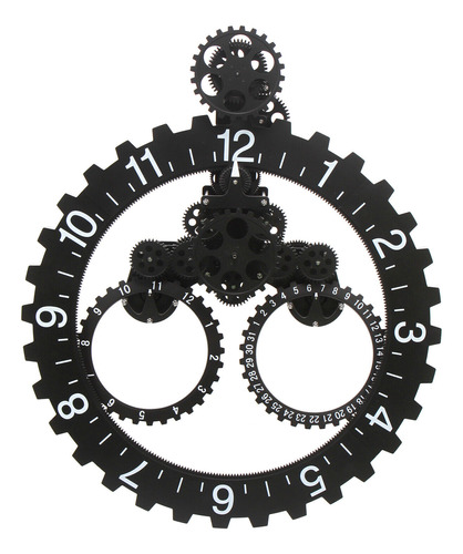 3d Reloj Y Calendario De Pared Engranaje Industrial Mecánico